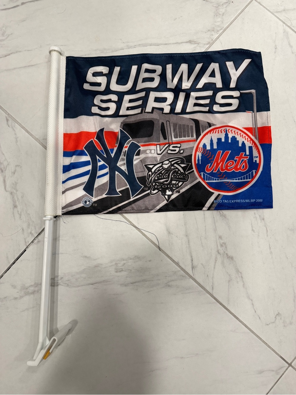 MLB Subway Series New York Yankees vs Mets Decorative Flag - Blue/Red